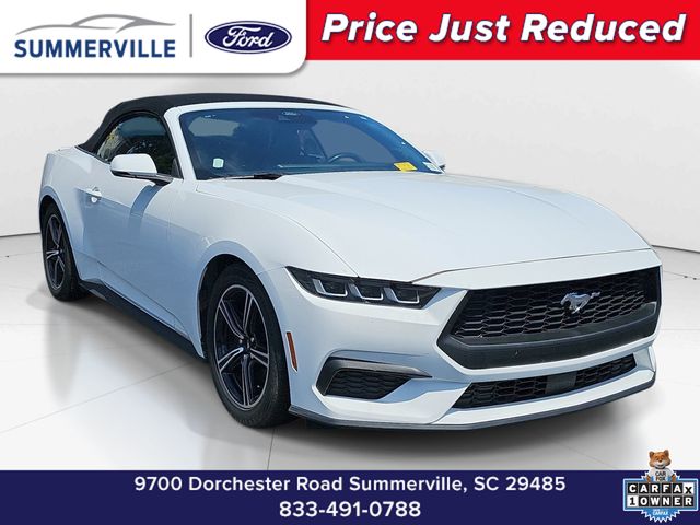 Oxford White 2024 Ford Mustang Convertible Rear-Wheel Drive Automatic