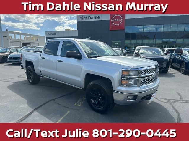 Silver Ice Metallic 2014 Chevrolet Silverado 1500 Pickup Truck Four-Wheel Drive 6-Speed Automatic Overdrive