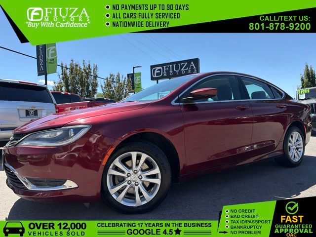 Velvet Red Pearlcoat 2015 Chrysler 200 Limited Sedan FWD Sedan Front-Wheel Drive 9-Speed Automatic