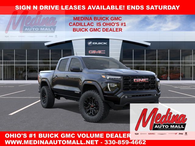 Onyx Black 2026 GMC Canyon Elevation Crew Cab 4WD Pickup Truck Four-Wheel Drive 8-Speed Automatic