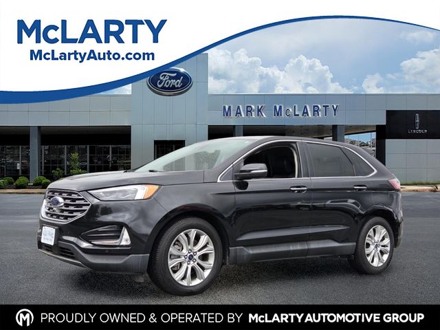 Agate Black Metallic 2022 Ford Edge Titanium AWD SUV / Crossover All-Wheel Drive 8-Speed Automatic
