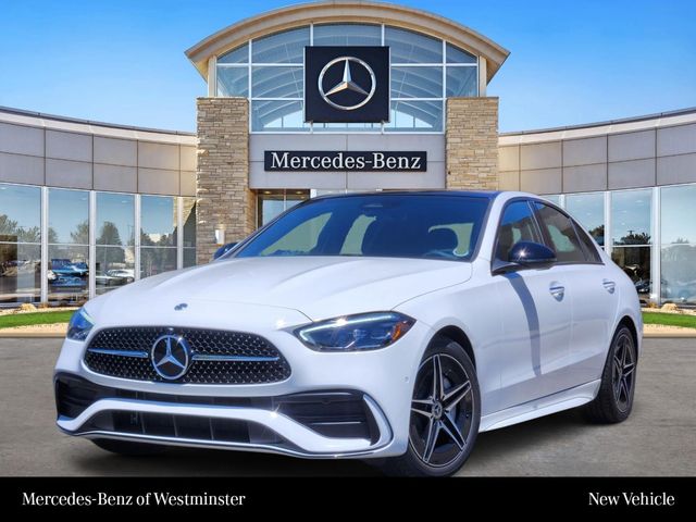 Polar White 2026 Mercedes-Benz C-Class Sedan All-Wheel Drive 9-Speed Automatic