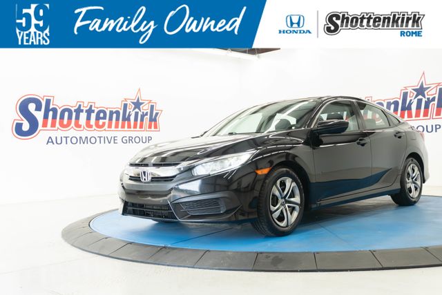Crystal Black Pearl 2018 Honda Civic Sedan Front-Wheel Drive Continuously Variable Transmission