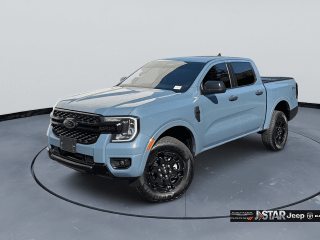 Blue (Azure Gray Metallic) 2025 Ford Ranger Pickup Truck Four-Wheel Drive Automatic