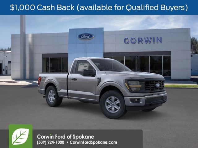 Carbonized Gray Metallic 2026 Ford F-150 XL Regular Cab 4WD Pickup Truck Four-Wheel Drive Automatic