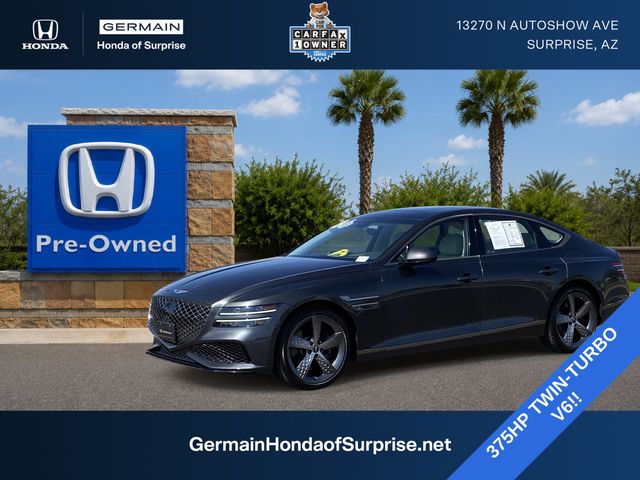 Makalu Gray 2023 Genesis G80 Sedan All-Wheel Drive 8-Speed Automatic