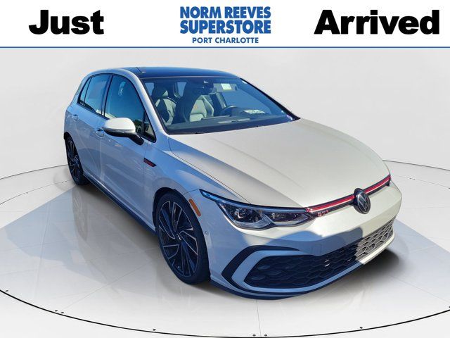 White 2023 Volkswagen Golf GTI Hatchback Front-Wheel Drive 7-Speed Dual Clutch