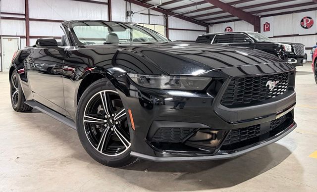 Shadow Black 2025 Ford Mustang Convertible Rear-Wheel Drive Automatic