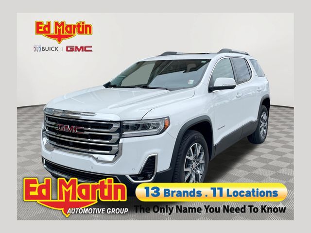 Summit White 2023 GMC Acadia SLT AWD SUV / Crossover Four-Wheel Drive 9-Speed Automatic