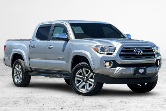 Silver Sky Metallic 2017 Toyota Tacoma Limited V6 Double Cab 4WD Pickup Truck Four-Wheel Drive 6-Speed Automatic