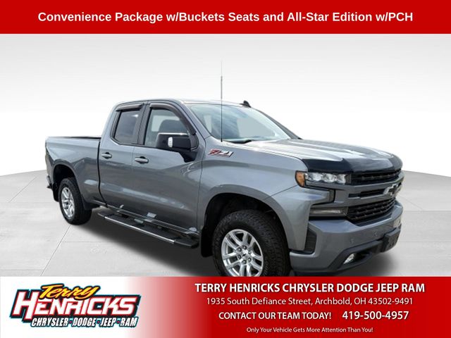Gray (Satin Steel Metallic) 2019 Chevrolet Silverado 1500 Pickup Truck Four-Wheel Drive 8-Speed Automatic