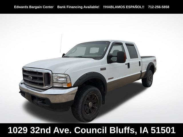 Oxford White Clearcoat 2004 Ford F-250 Super Duty XLT Crew Cab 4WD Pickup Truck Four-Wheel Drive 5-Speed Automatic Overdrive