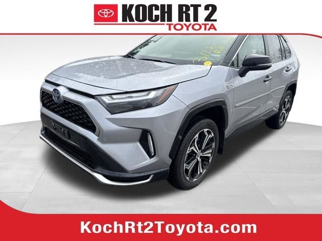 Silver Sky Metallic/Midnight Black Metallic 2024 Toyota RAV4 Prime XSE AWD SUV / Crossover All-Wheel Drive Continuously Variable Transmission