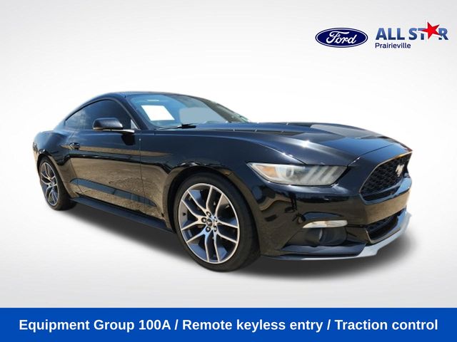 Black 2015 Ford Mustang Coupe Rear-Wheel Drive 6-Speed Automatic