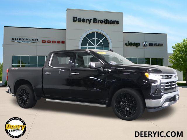 Black 2025 Chevrolet Silverado 1500 Pickup Truck Four-Wheel Drive Automatic