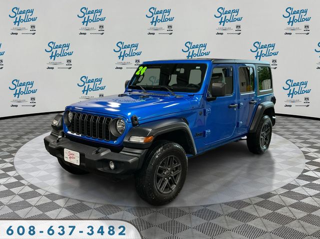 Hydro Blue Pearl Coat 2024 Jeep Wrangler SUV / Crossover Four-Wheel Drive 8-Speed Automatic