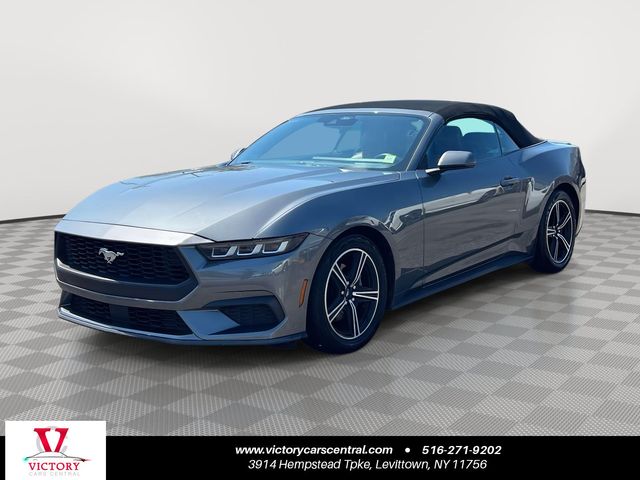 Gray Metallic 2024 Ford Mustang EcoBoost Premium Convertible RWD Convertible Rear-Wheel Drive Automatic
