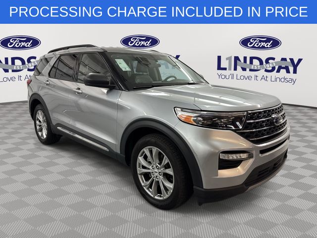 Silver Metallic 2023 Ford Explorer SUV / Crossover Rear-Wheel Drive Automatic