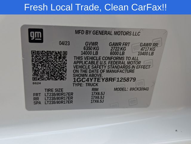 2024 Chevrolet Silverado 3500HD LT White at Classic Elite Chevrolet Sugar Land