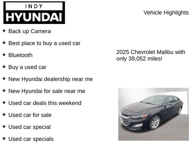 Used 2025 Chevrolet Malibu For Sale in Indianapolis, IN