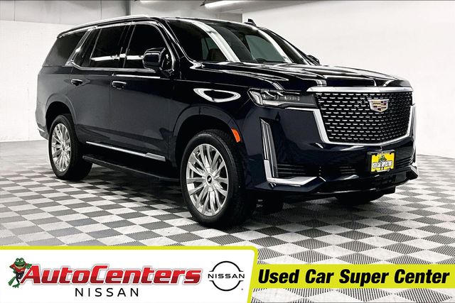 Dark Moon Blue Metallic 2022 Cadillac Escalade Premium Luxury 4WD SUV / Crossover Four-Wheel Drive 10-Speed Automatic
