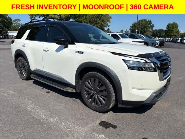 Pearl White Tricoat 2023 Nissan Pathfinder SUV / Crossover All-Wheel Drive 9-Speed Automatic