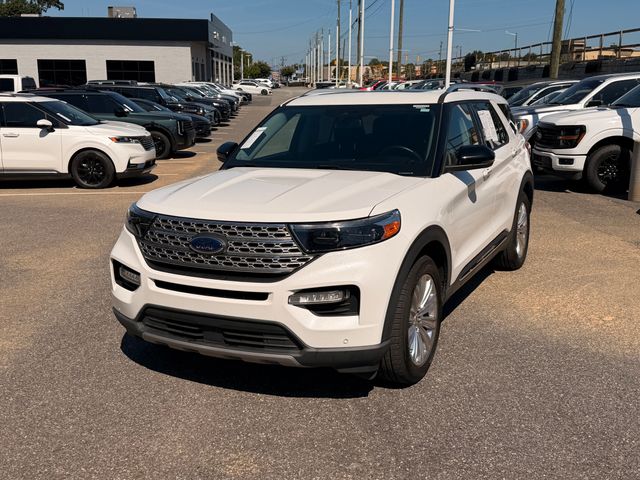White Metallic 2021 Ford Explorer SUV / Crossover Rear-Wheel Drive Automatic