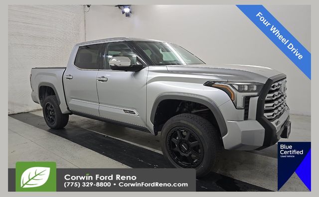 Celestial Silver Metallic 2022 Toyota Tundra 1794 Edition CrewMax Cab 4WD Pickup Truck Four-Wheel Drive Automatic