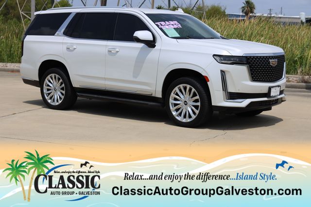 2022 Cadillac Escalade Luxury White at Classic Chevrolet Galveston