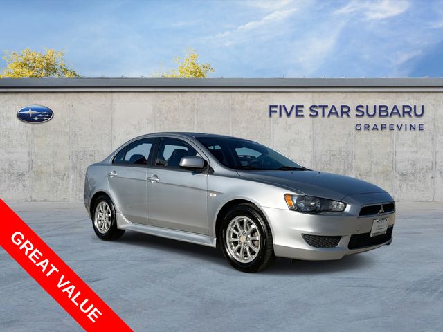 Apex Silver Metallic 2013 Mitsubishi Lancer ES FWD Sedan Front-Wheel Drive Continuously Variable Transmission