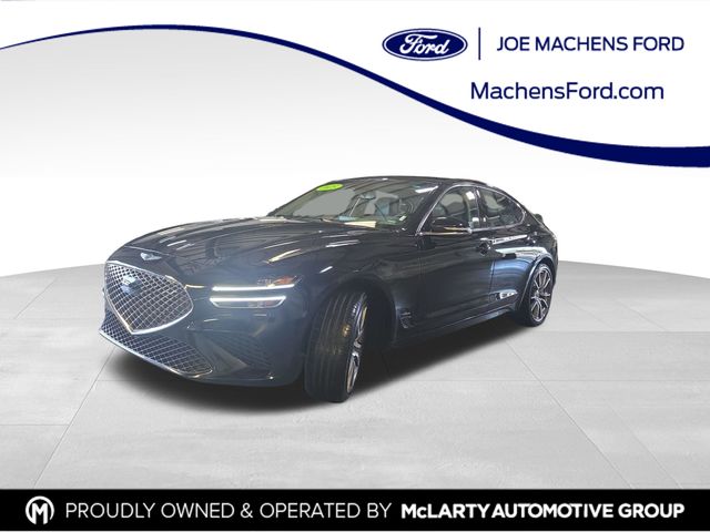 Vik Black 2025 Genesis G70 Sedan Rear-Wheel Drive 8-Speed Automatic