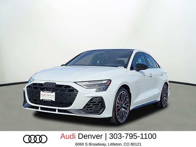 Glacier White Metallic 2026 Audi S3 2.0T quattro Premium Sedan All-Wheel Drive 7-Speed Automatic