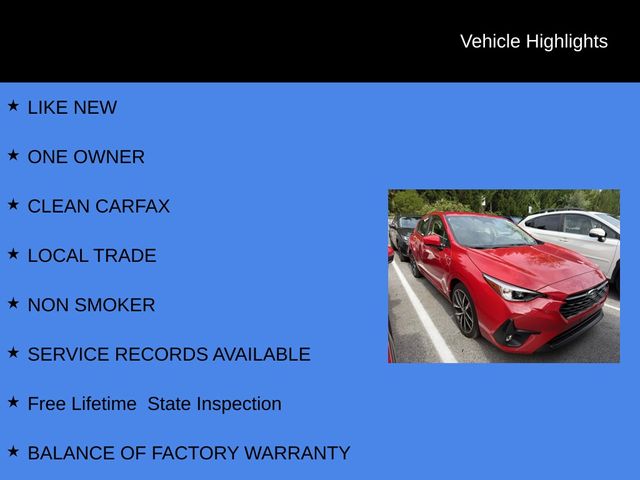 2025 Subaru Impreza Sport Red at Sutliff Volkswagen