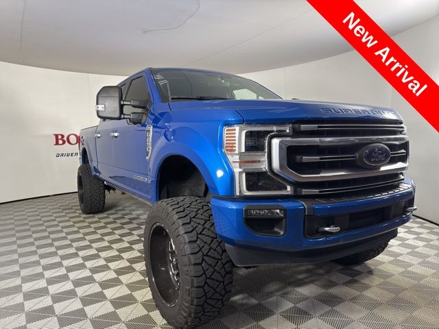 2020 Blue Ford Super Duty F-250 SRW Platinum Truck