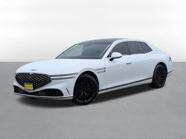 Uyuni White 2025 Genesis G90 3.5T e-Supercharger AWD Sedan All-Wheel Drive 8-Speed Automatic