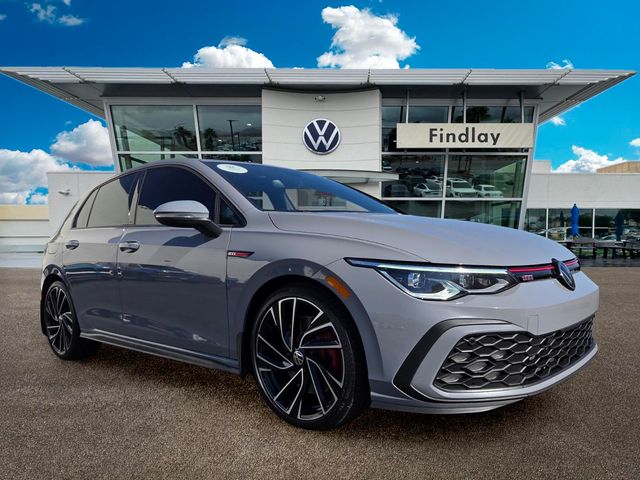 Moonstone Gray 2024 Volkswagen Golf GTI Hatchback Front-Wheel Drive 7-Speed Dual Clutch