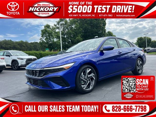 Intense Blue 2025 Hyundai Elantra Sedan Front-Wheel Drive Continuously Variable Transmission