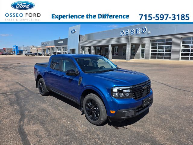 Atlas Blue Metallic 2024 Ford Maverick Lariat SuperCrew AWD Pickup Truck All-Wheel Drive 8-Speed Automatic