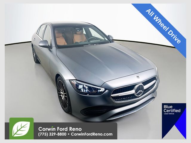 MANUFAKTUR Selenite Gray Magno 2022 Mercedes-Benz C-Class Sedan All-Wheel Drive 9-Speed Automatic