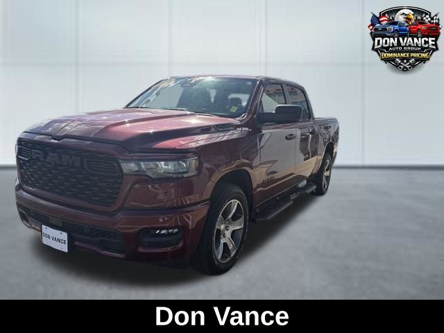 Delmonico Red Pearlcoat 2025 RAM 1500 Tradesman Crew Cab 4WD Pickup Truck Four-Wheel Drive 8-Speed Automatic