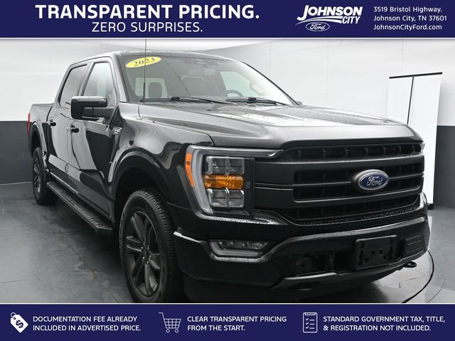 Black Metallic 2023 Ford F-150 Lariat SuperCrew 4WD Pickup Truck Four-Wheel Drive Automatic
