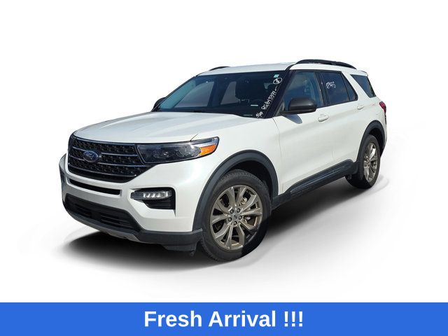 Star White Metallic Tri-Coat 2023 Ford Explorer XLT RWD SUV / Crossover Rear-Wheel Drive Automatic