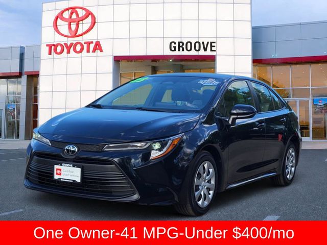 Midnight Black Metallic 2023 Toyota Corolla Sedan Front-Wheel Drive Continuously Variable Transmission
