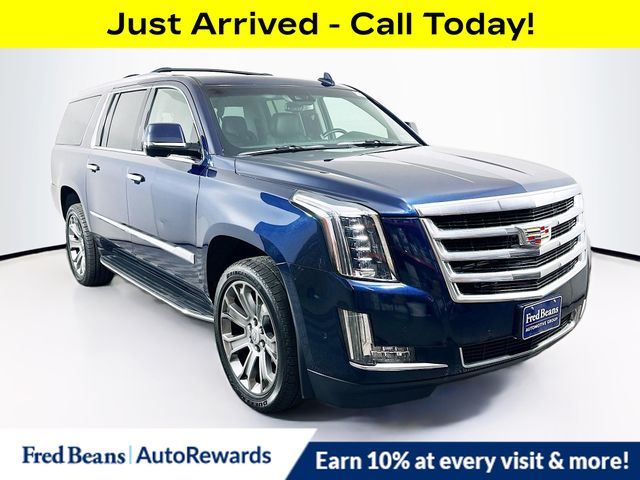 Dark Adriatic Blue Metallic 2020 Cadillac Escalade ESV Luxury 4WD SUV / Crossover Four-Wheel Drive