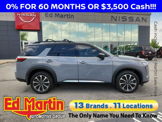Boulder Gray 2026 Nissan Pathfinder Platinum 4WD SUV / Crossover All-Wheel Drive 9-Speed Automatic