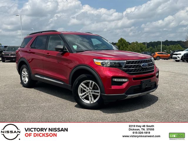 Red Metallic 2020 Ford Explorer SUV / Crossover All-Wheel Drive Automatic