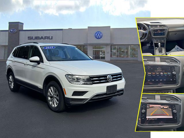 Pure White 2018 Volkswagen Tiguan SUV / Crossover All-Wheel Drive 8-Speed Automatic
