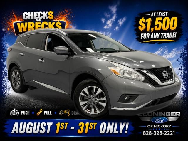 Gray (Gun Metallic) 2017 Nissan Murano SUV / Crossover All-Wheel Drive Continuously Variable Transmission