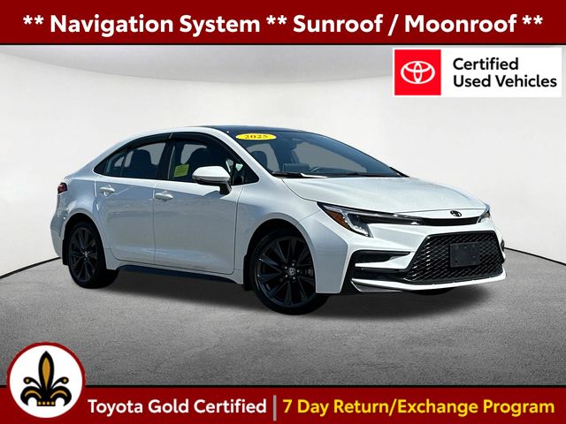 Midnight Black Metallic 2025 Toyota Corolla Sedan Front-Wheel Drive Continuously Variable Transmission
