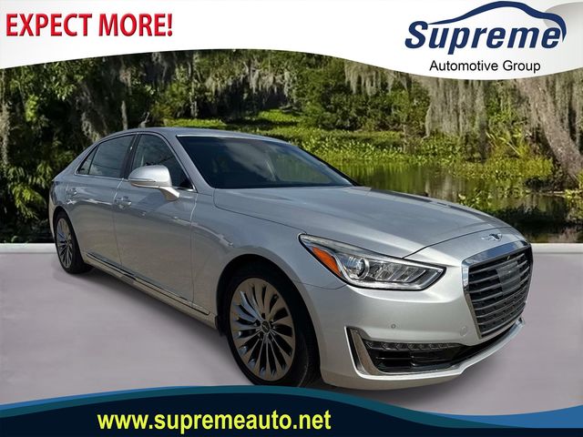 Santiago Silver Metallic 2017 Genesis G90 Sedan Rear-Wheel Drive 8-Speed Automatic